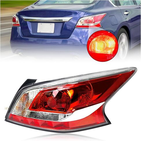 Right Tail Light Assembly Fit for Nissan Altima 2013 2014 2015 RH Passenger Side Taillight Tail lamp Halogen Rear Brake Lamp Replacement for NI2801195 in Saudi Arabia