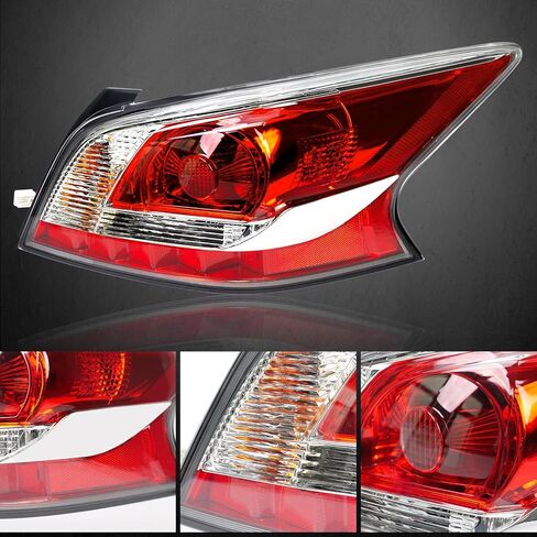 Right Tail Light Assembly Fit for Nissan Altima 2013 2014 2015 RH Passenger Side Taillight Tail lamp Halogen Rear Brake Lamp Replacement for NI2801195 in Saudi Arabia
