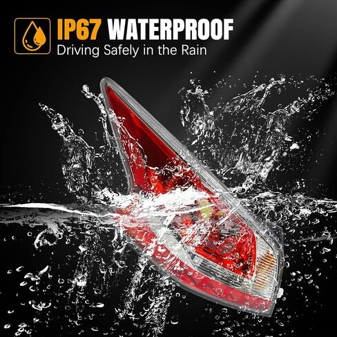 Right Tail Light Assembly Fit for Nissan Altima 2013 2014 2015 RH Passenger Side Taillight Tail lamp Halogen Rear Brake Lamp Replacement for NI2801195 in Saudi Arabia