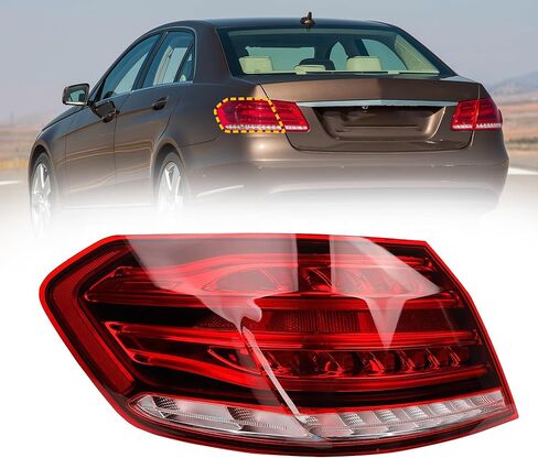 مجموعة ضوء الذيل الأيمن للركاب من Dasbecan متوافقة مع 2014-2016 Mercedes-Benz W212 E-Class E250 E300 E350 E400 E550 E63 مصباح خلفي خارجي مع مصابيح LED يستبدل # 2129061403 MB2805112 in Saudi Arabia