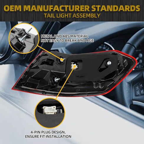 مجموعة ضوء الذيل الأيمن للركاب من Dasbecan متوافقة مع 2014-2016 Mercedes-Benz W212 E-Class E250 E300 E350 E400 E550 E63 مصباح خلفي خارجي مع مصابيح LED يستبدل # 2129061403 MB2805112 in Saudi Arabia