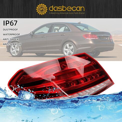 مجموعة ضوء الذيل الأيمن للركاب من Dasbecan متوافقة مع 2014-2016 Mercedes-Benz W212 E-Class E250 E300 E350 E400 E550 E63 مصباح خلفي خارجي مع مصابيح LED يستبدل # 2129061403 MB2805112 in Saudi Arabia