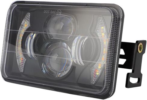 4x6 LED Headlight Kit for Suzuki DR-650 | for Suzuki DRZ400 with Mounting Bracket Hardware Headlight High Brightness Three Modes High Beam Low beam Daytime Running Light (Light with Bracket) in Kuwait