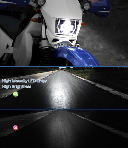 4x6 LED Headlight Kit for Suzuki DR-650 | for Suzuki DRZ400 with Mounting Bracket Hardware Headlight High Brightness Three Modes High Beam Low beam Daytime Running Light (Light with Bracket) in Kuwait