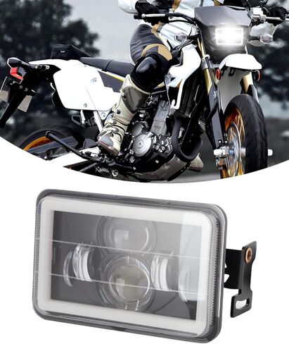 4x6 LED Headlight Kit for Suzuki DR-650 | for Suzuki DRZ400 with Mounting Bracket Hardware Headlight High Brightness Three Modes High Beam Low beam Daytime Running Light (Light with Bracket) in Saudi Arabia
