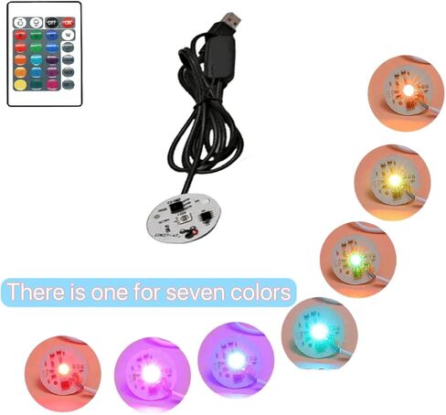 Light Resin Silicone Mold Set,Round Display Base Silicone Mold with 4Pcs Led Light for Resin Casting DIY Luminous Epoxy Casting Craft Desktop Ornaments (4pcs Black) in Saudi Arabia