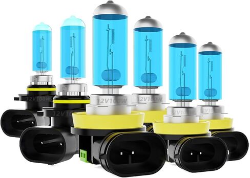 Headlight Bulbs Fit For Chevy EQUINOX 2018-2021,9012 High Beam H11 Fog Lights Combo,Super Bright 5500K White Light High Performance Halogen Light Bulbs,4PCS in Saudi Arabia