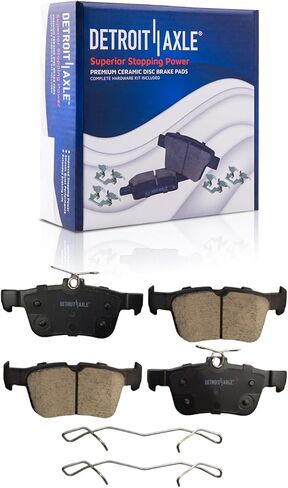 Detroit Axle - Brake Kit for 2017-2020 Ford Fusion 11.81" inch Front and 11.89" inch Rear Disc Brake Rotors Ceramic Brakes Pads Replacement in Saudi Arabia