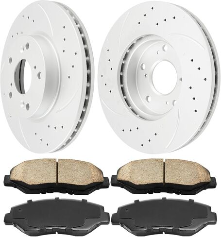 PHILTOP Front & Rear Brake Kit For 2010 2011 2012 2013 2014 2015 2016 2017 2018 2019 2020 Toyota 4Runner, Brake Rotors Ceramic Brakes Pads Replacement : 12.28" inch Rear, 13.3" inch Front Rotor in Saudi Arabia