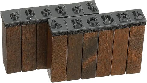 PATIKIL Letter Stamps Number Stamps, 70Pcs Vintage Wood Rubber Stamp Set Alphabet Wooden Stamp Stamper for Card Making DIY Crafting Scrapbooking, Brown in Saudi Arabia