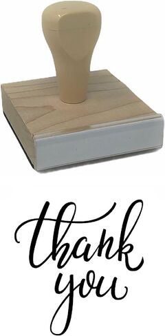 Thank You Rubber Stamp, 2 X 2 in Wood Stamp in Saudi Arabia