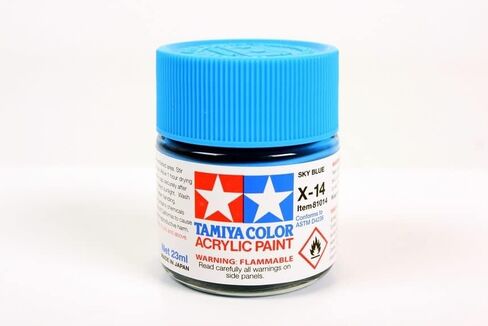 TAMIYA TAM81014 Acrylic X-14 Gloss Sky Blue 23ml in Saudi Arabia