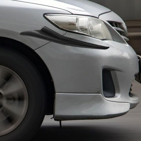 Garneck Car Front Bumper Spoiler Canards ملحق تعديل السيارة العالمي لتعزيز الديناميكية الهوائية والأناقة in Saudi Arabia