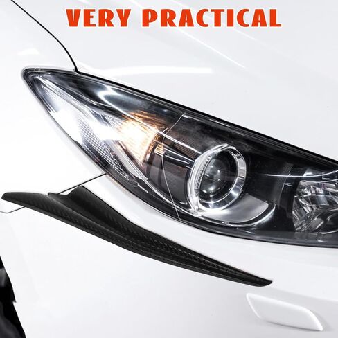 Garneck Car Front Bumper Spoiler Canards ملحق تعديل السيارة العالمي لتعزيز الديناميكية الهوائية والأناقة in Saudi Arabia