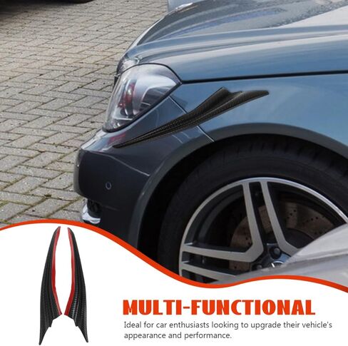 Garneck Car Front Bumper Spoiler Canards ملحق تعديل السيارة العالمي لتعزيز الديناميكية الهوائية والأناقة in Saudi Arabia