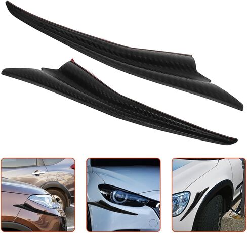 Garneck Car Front Bumper Spoiler Canards ملحق تعديل السيارة العالمي لتعزيز الديناميكية الهوائية والأناقة in Saudi Arabia