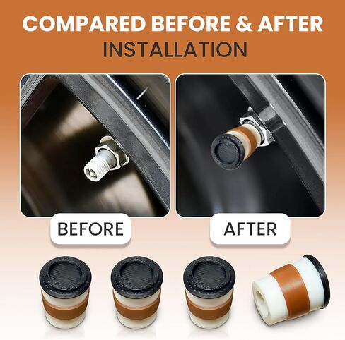 Mini Coffee Cup Tire Valve Stem Caps – 4 Pack | Funny Coffee Cup Air Valve Covers for Car, Bike, Truck, or Motorcycle | Novelty Tire Accessories | Fits Schrader Valves in Saudi Arabia
