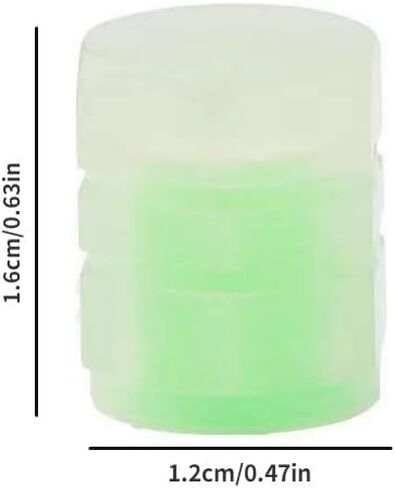 30Pcs Luminous Valve Caps Fluorescent Green Night Glowing Car Motorcycle Bicycle Wheel Styling Tyre Hub Luminous Cap Decor (Pink) in Saudi Arabia