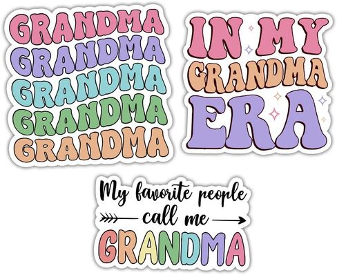 Grandma Floral Stickers Nana Gigi Stickers Bulk in My Grandma Era Mother's Day Gifts for Grandma Vinyl Decal Decorations for Car Truck Laptop Windows Water Bottle Tumbler in Saudi Arabia