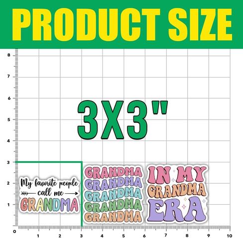 Grandma Floral Stickers Nana Gigi Stickers Bulk in My Grandma Era Mother's Day Gifts for Grandma Vinyl Decal Decorations for Car Truck Laptop Windows Water Bottle Tumbler in Saudi Arabia