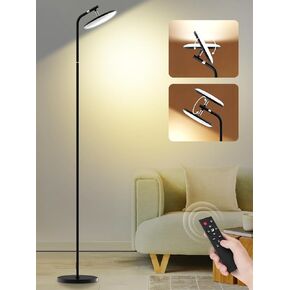 Floor Lamps for Living Room, 32W/3200LM Super Bright LED Floor Lamp with Remote Control, Modern Stepless Dimmable, 67" Tall Standing Lamp, 350° Rotating Head Reading Floor Lamp for Bedroom, Office in Saudi Arabia