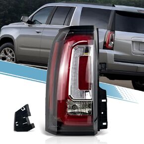 مصابيح خلفية LED VPIMOZO متوافقة مع 2015 2016 2017 2018 2019 2020 GMC Yukon/Yukon XL (Denali SLE SLT) مجموعة ضوء الذيل الخلفي للجانب الأيمن للراكب مع لمبة تحل محل 23380460 84536243 عدسة شفافة in Kuwait