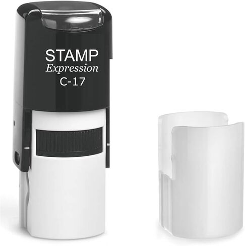 stampexpression - ختم مطاطي ذاتي التحبير بعلامة الدولار على شكل دائرة - حبر أخضر (A-6763) in Saudi Arabia