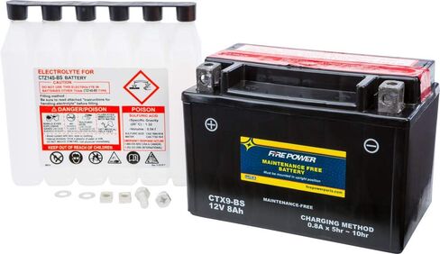 Fire Power Maintenance Free Battery CTX9-BS Compatible With Arctic Cat 400 DVX 2004-2008 in Saudi Arabia