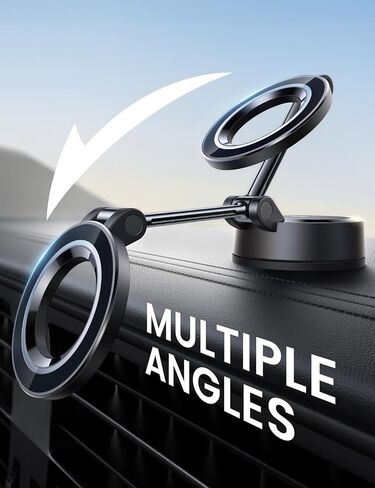 Lamicall for Magsafe Car Mount [70LBS أقوى شفط ومغناطيس فائق] حامل هاتف لسيارتك، حامل هاتف بكوب شفط قابل للتعديل 360 درجة للوحة القيادة والشاحنة الأمامية يناسب هاتف iPhone 17 الذكي in Saudi Arabia
