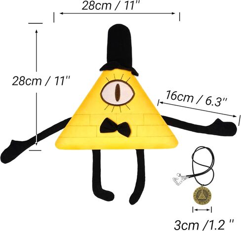 لعبة Bill Cipher القطيفة مع قلادة، لعبة أزياء الجاذبية، مجموعة هدايا للمعجبين، الهالوين/عيد الميلاد in Saudi Arabia