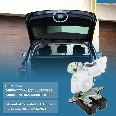 Tailgate Lock Assembly for Honda HR-V 2016-2021 Car Rear Trunk Lock Actuator No.74800T7YK01/74800T7AJ02 Liftgate Door Lock Actuator Hatch Lock Mechanism Boot Release Actuator in Saudi Arabia