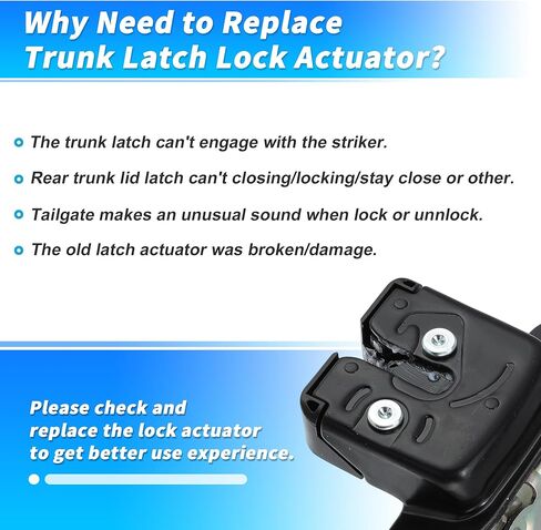 Tailgate Lock Assembly for Honda HR-V 2016-2021 Car Rear Trunk Lock Actuator No.74800T7YK01/74800T7AJ02 Liftgate Door Lock Actuator Hatch Lock Mechanism Boot Release Actuator in Saudi Arabia