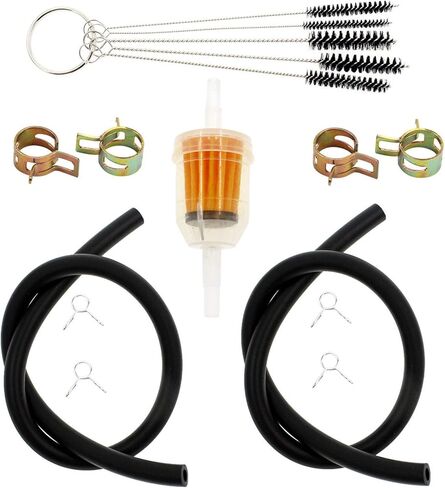 1/4 Inch Fuel Line Gas Filter Compatible with Yamaha G2 G5 G8 G9 G11 G14 G16 G17 G18 G19 G20 G21 G22 G27 G29 TH16 TH18 TH520 TH575 EH12 EH65 EH72 EX13 Decks Club Car Lawn Mower Tractor Gator in Saudi Arabia