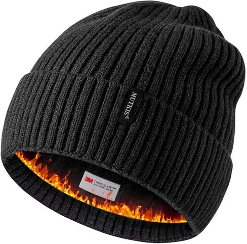 Beanie Hats for Men 30% Merino Wool Knit Hat, Winter Hats for Women Thick Warm Lined, Beanie for Women Cold Weather Skull Cap in Kuwait