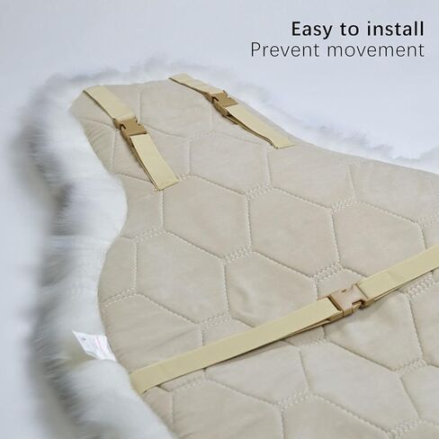 أغطية مقاعد السيارة من جلد الغنم العالمي سهلة التركيب من Gracefur، أغطية مقاعد من فراء الغنم الأسترالي الأصلي الدافئ للشتاء، وسادة هوائية متوافقة مع سيارات السيدان والشاحنات وسيارات الدفع الرباعي أو الشاحنات (أطراف رمادية) in Kuwait