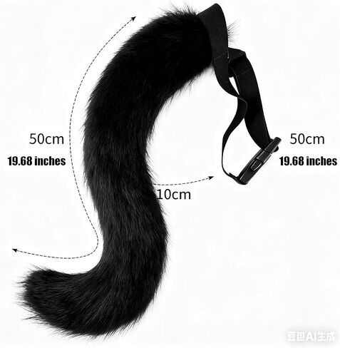 ذيل ثعلب من الفرو الصناعي لحفلات الهالوين التنكرية in Kuwait