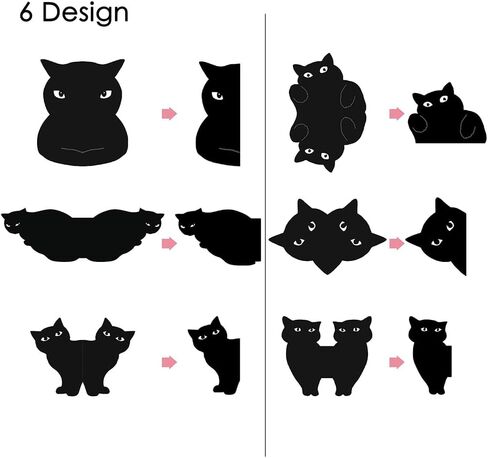 6 Pack Magnetic Bookmarks Cute Bookmark Clip Set for Women Book Lover Teachers Students for Accessories for School Office Home Cat Magnet Page Markers in Saudi Arabia