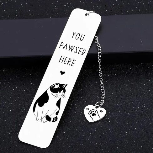 Stainless Steel Bookmark - Handcrafted Literary Gift for Cat Lovers, Readers,Idea for Birthdays, Christmas Gifts in Saudi Arabia