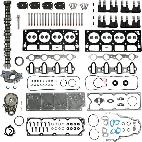 M295HV 5.3 Engine Non AFM/DOD Disable Camshaft Lifters w/Head Gasket Set Timing Chian Kit Oil Pump Fit For Chevy Avalanche Silverado/Suburban 1500 Tahoe GMC Envoy Sierra Buick Rainier 5.3L 2005-2014 in Saudi Arabia