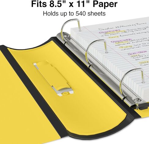 Staples 2-inch 3-Ring Better Binder, Yellow, 2/Pack (ST55880-CCVS) in Saudi Arabia