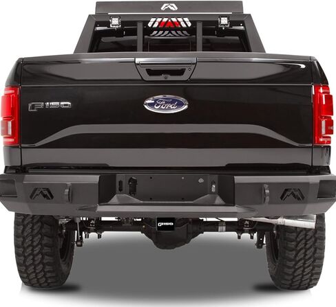 iPick Image, Compatible with - Ford F-150 New UV Graphic Black Metal Face-Plate on ABS Plastic 2 inch Tow Hitch Cover in Saudi Arabia