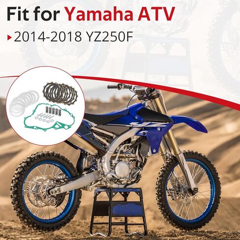 مجموعة لوحات الاحتكاك للقابض JAVIK مع حشية متوافقة مع YZ250F 2014-2018 in Saudi Arabia