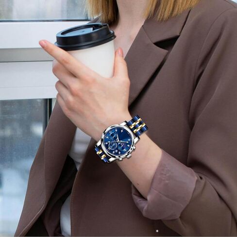 Juntan 7 Beads Quick Release Watch Band, 20mm 22mm Stainless Steel Watch Strap for Men Women, Adjustable Business Metal Watch Bracelet with Butterfly Clasp Multiple Colors in Kuwait