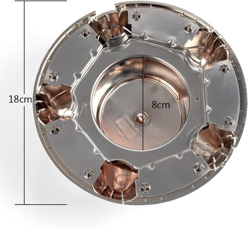 G-PLUS Chrome Wheel Hub Center Caps Cover Replacement with 7" Cap Compatible with 1997-2003 Ford F150/Fit 1997-2003 Ford Expedition 4pcs in Saudi Arabia