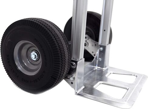 Dutro Aluminum Hand Truck Loop Handle 500 lb Capacity with Heavy Duty 10 Inch Flat Free Steel Rim Polyurethane Wheels in Saudi Arabia