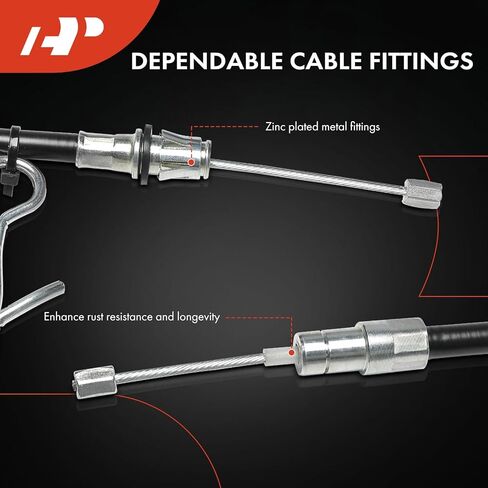 A-Premium Rear Driver Side Parking Brake Cable Assembly Compatible with Ford and Mercury Models: Taurus, Sable, 1996-2005 in Saudi Arabia