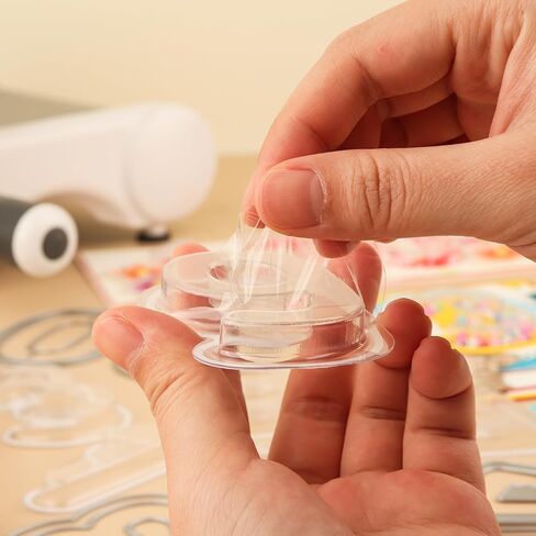 Number Dies and Shaker Domes Set for Card Making, 1 Sets Metal Cutting Dies with 6 Pcs Puffy Shaker Covers to Add Dimension Shaker Card Making Handmade Crafts Clear Pouch Cover (Number 1) in Saudi Arabia