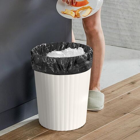 Small Platic 2 Gallon Trash Can - Compact Wastebin for Bathroom, Kitchen, Office, Home Use - Purple in Saudi Arabia