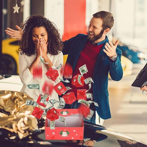 Surprise Gift Boxes for Money, 2025 Newly Folding Pop-Up Explosion Box for Christmas Birthday Anniversary Valentine Proposal (12 Box, Red) in Saudi Arabia