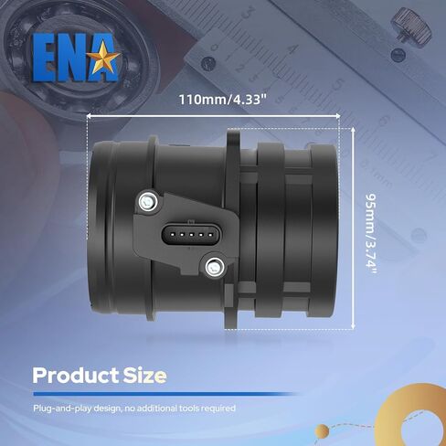 ENA Mass Air Flow Sensor Meter MAF Compatible with Audi A4 A5 A6 Q3 Quattro Volkswagen VW Eos Jetta 2010 2011 2012 2013 2014 2015 2016 Replacement for 06J906461D 245-1282 MAS0402 MAF0116 in Saudi Arabia